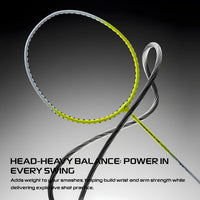 Hundred Powertek Ultra X Strung Badminton Set (2 Racquets) | Lightweight Aluminium Frame with Head-Heavy Balance, Full Cover | Beginner Friendly Combo Kit - Best Price online Prokicksports.com