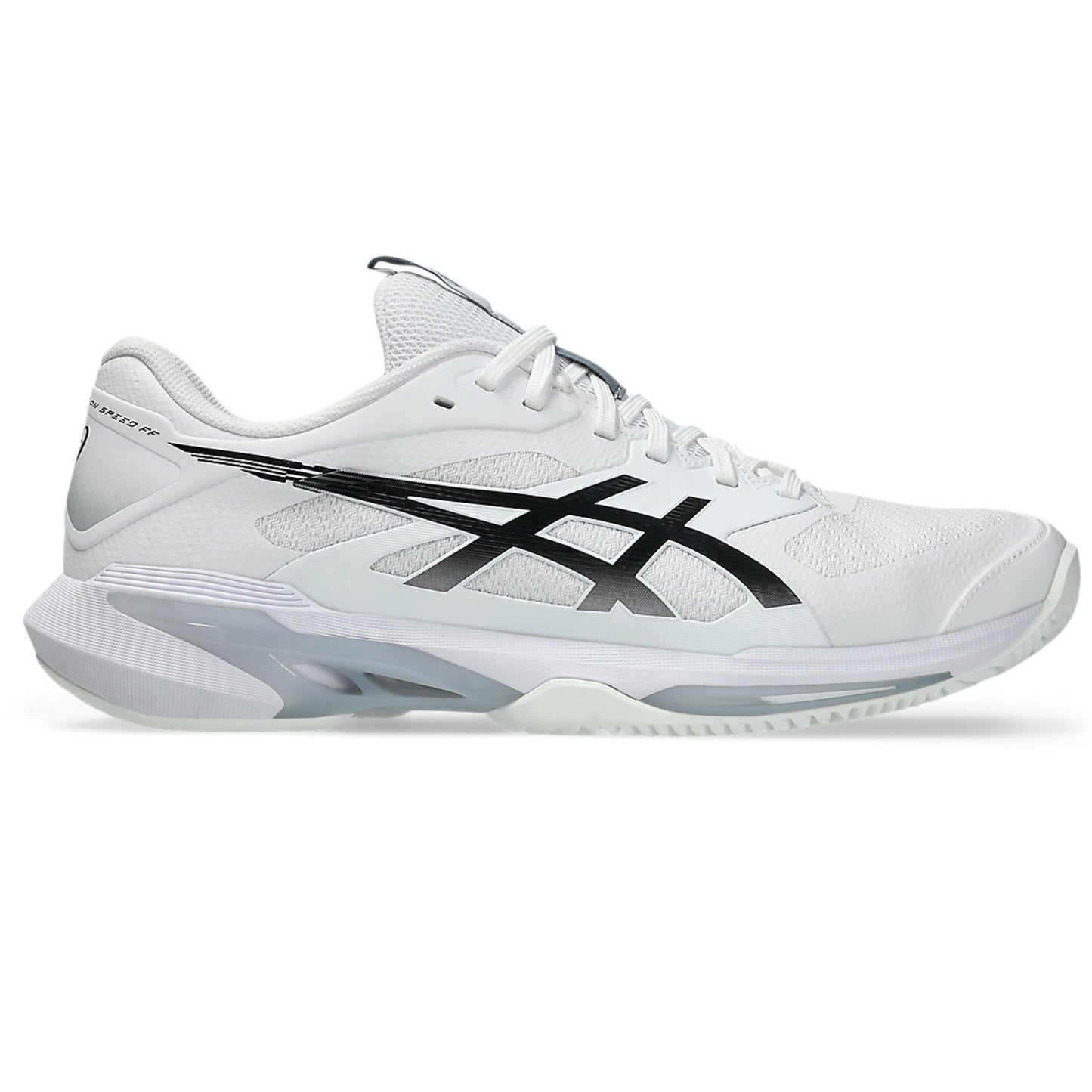 ASICS SOLUTION SPEED FF 4 CLAY Men Tennis Shoes | Ultra-Lightweight Speed with FLYTEFOAM Cushioning | Professional Clay Court Performance | White/Black - Best Price online Prokicksports.com