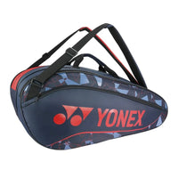 Yonex ACE1-Q014-2329-T01-S Badminton Racquet Bag Gray/Cherry Tomato | Lightweight & Durable Sports Bag | Spacious Backpack for Racquets, Shoes & Accessories - Best Price online Prokicksports.com