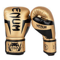Venum Elite Boxing Gloves | Premium Synthetic Leather | Triple-Density Foam | Anatomical Grip | Hook & Loop Closure | Training/Sparring (10oz-18oz) - Best Price online Prokicksports.com