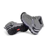 Waterproof Mid Ankle Hiking Shoes with Suede Upper (ET1113) | Synthetic Suede, EVA Cushioned Midsole, Deep-Lug Anti-Skid Outsole, Reflective Tape, All Season