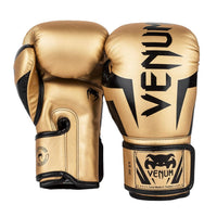 Venum Elite Boxing Gloves | Premium Synthetic Leather | Triple-Density Foam | Anatomical Grip | Hook & Loop Closure | Training/Sparring (10oz-18oz) - Best Price online Prokicksports.com