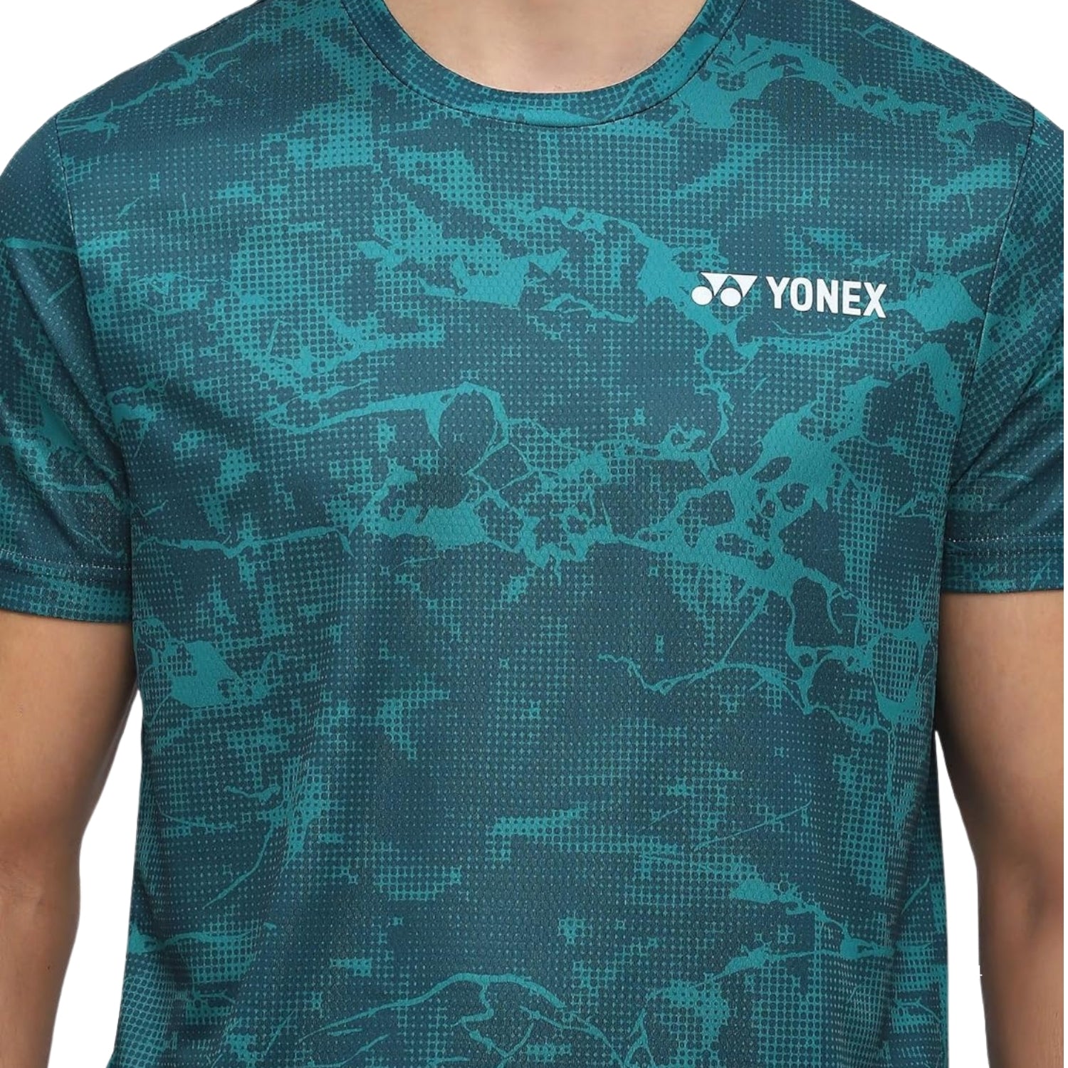 Yonex 2963 Men’s Round Neck T‑Shirt – TruDry Quick‑Dry Polyester, Lightweight & Breathable Essentia 3 Badminton/Tennis Tee - Best Price online Prokicksports.com