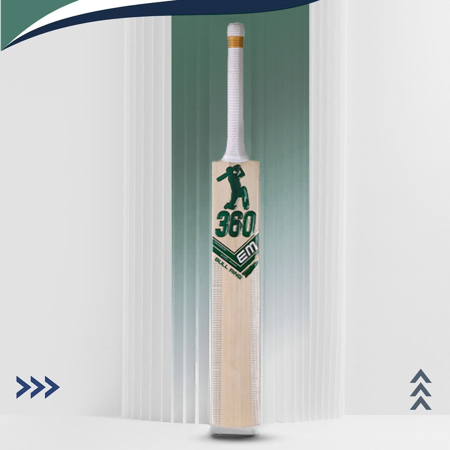 EM 360 Bull Ring Kashmir Willow Cricket Bat – AB de Villiers 360 Bull Ring Power Bat, Kashmir Willow for Leather & Hard Tennis Ball - Best Price online Prokicksports.com