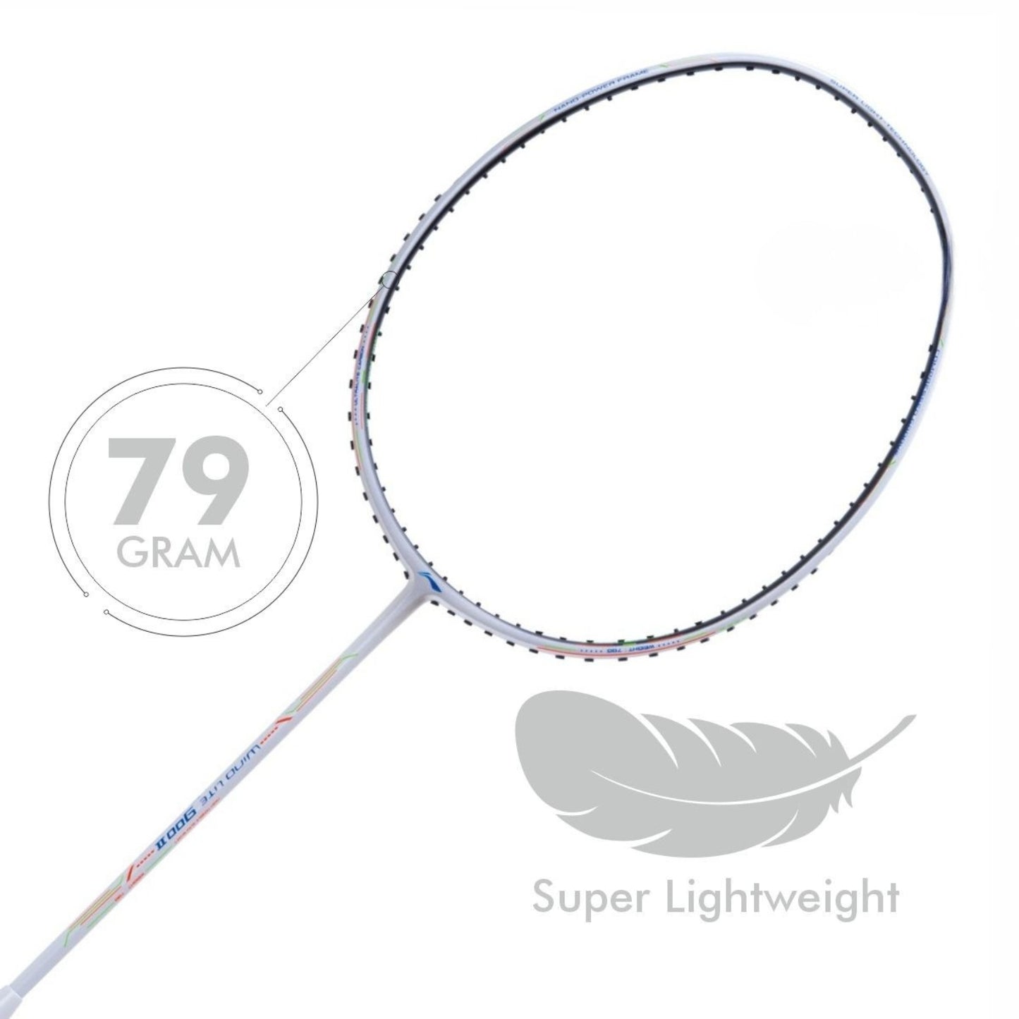 Li-Ning Wind Lite 900 II Unstrung Badminton Racket | Ultra Lightweight | High Tension | Aerodynamic Frame | Fast Swing Speed | Ideal for Intermediate Players - Best Price online Prokicksports.com