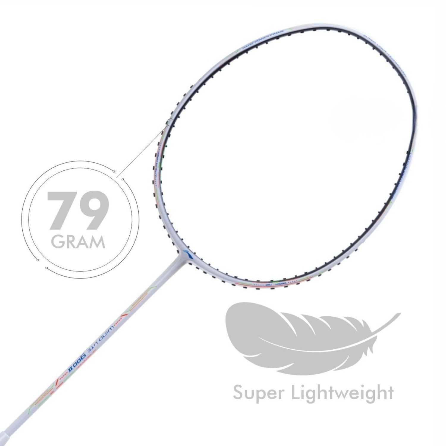 Li-Ning Wind Lite 900 II Unstrung Badminton Racket | Ultra Lightweight | High Tension | Aerodynamic Frame | Fast Swing Speed | Ideal for Intermediate Players - Best Price online Prokicksports.com