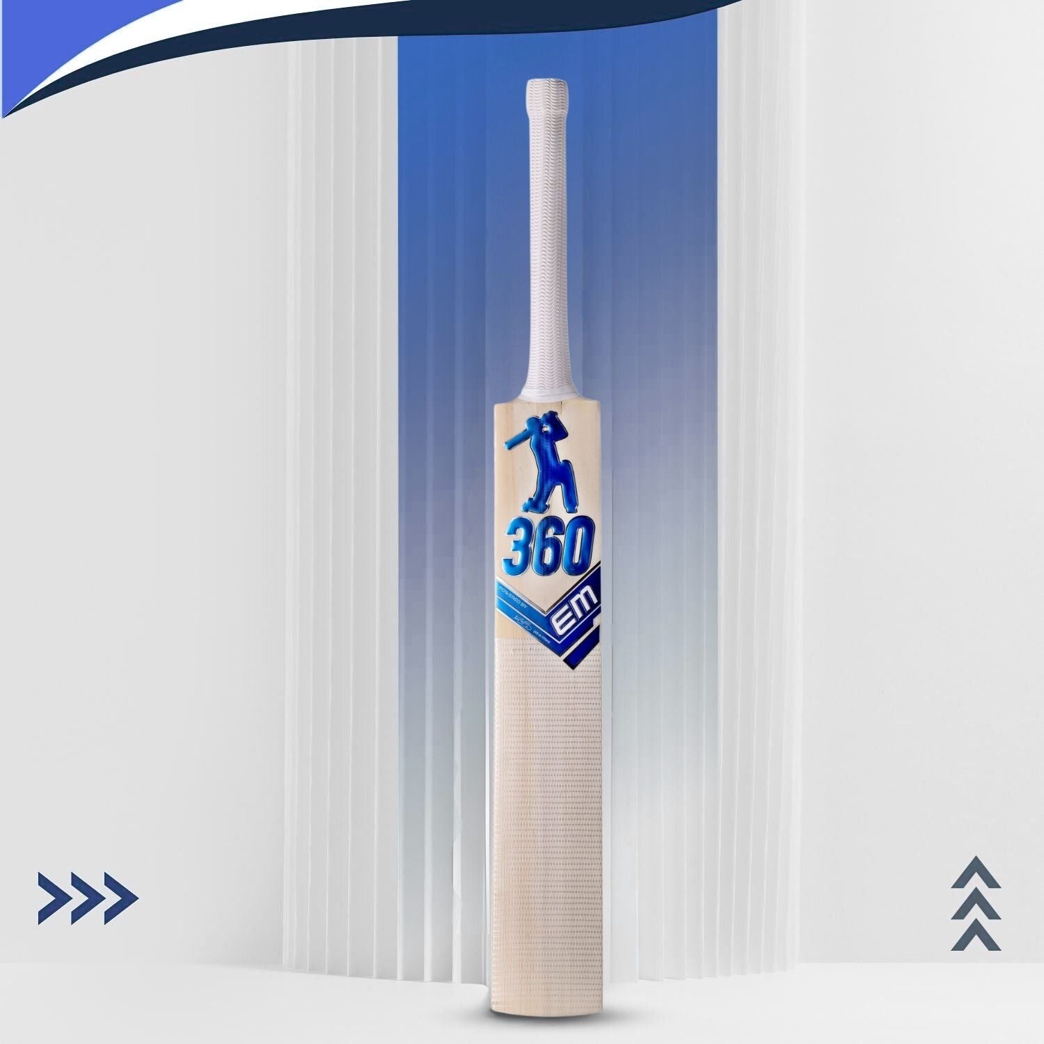 EM 360 Legacy Kashmir Willow Cricket Bat – AB de Villiers 360 Legacy Range Kashmir Willow Power Bat for Leather & Hard Tennis Ball - Best Price online Prokicksports.com