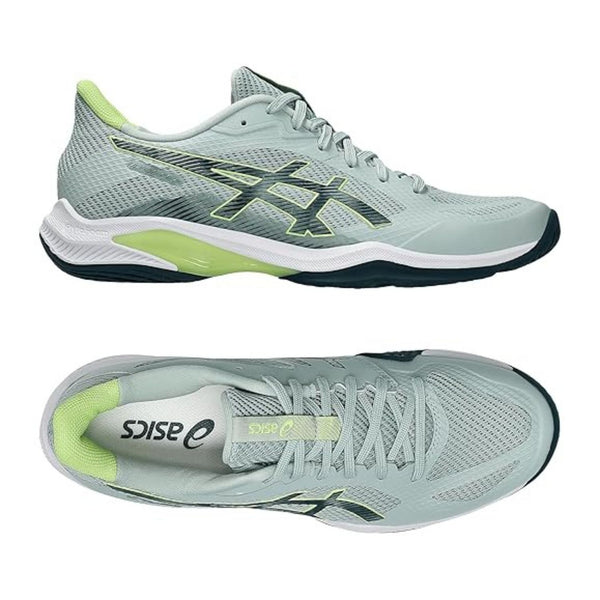 ASICS BLADE FF 2 Men’s Badminton Shoes – Lightweight Indoor Court Shoe, LN Cloud Cushion, Precision Sole, Enhanced Agility, Lichen Rock/Tranquil Teal