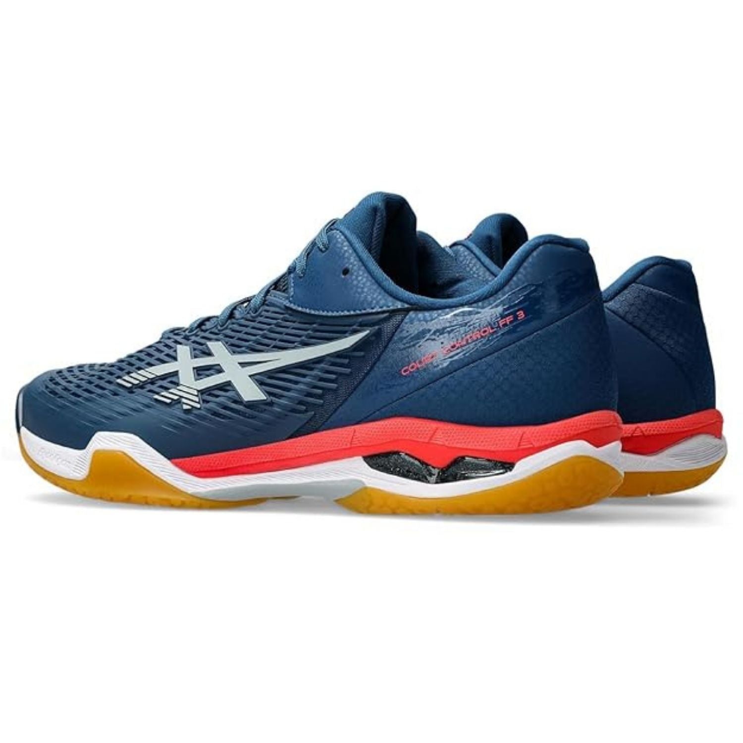 ASICS COURT CONTROL FF 3 Men's Indoor Court Shoes | Professional Badminton/Volleyball Shoes | FlyteFoam Cushioning | Non-Marking Gum Rubber Sole | Enhanced Stability & Control - Best Price online Prokicksports.com