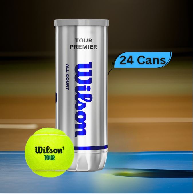 Wilson Tour Premier Tennis Balls Carton (24 Cans)