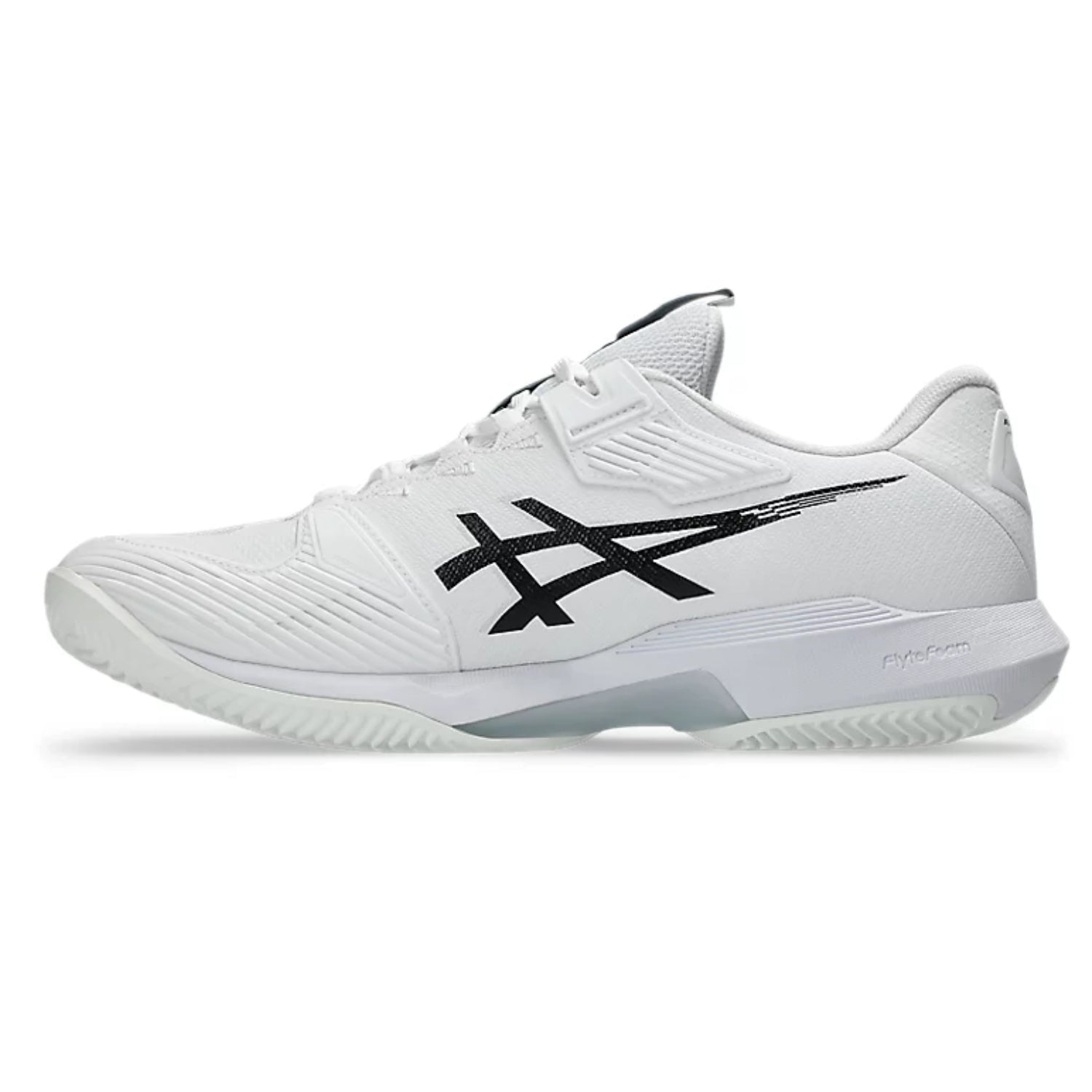 ASICS SOLUTION SPEED FF 4 CLAY Men Tennis Shoes | Ultra-Lightweight Speed with FLYTEFOAM Cushioning | Professional Clay Court Performance | White/Black - Best Price online Prokicksports.com