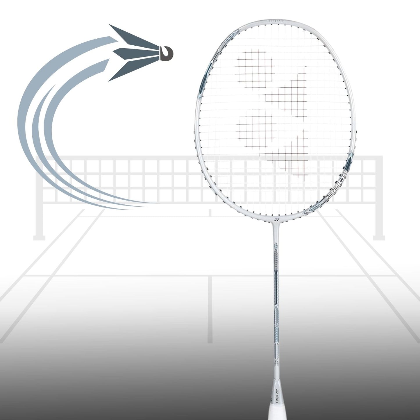 YONEX Astrox Attack 9 Strung Badminton Racquet | Head-Heavy Power | Isometric Head | Graphite Shaft | G4 Grip (4U)