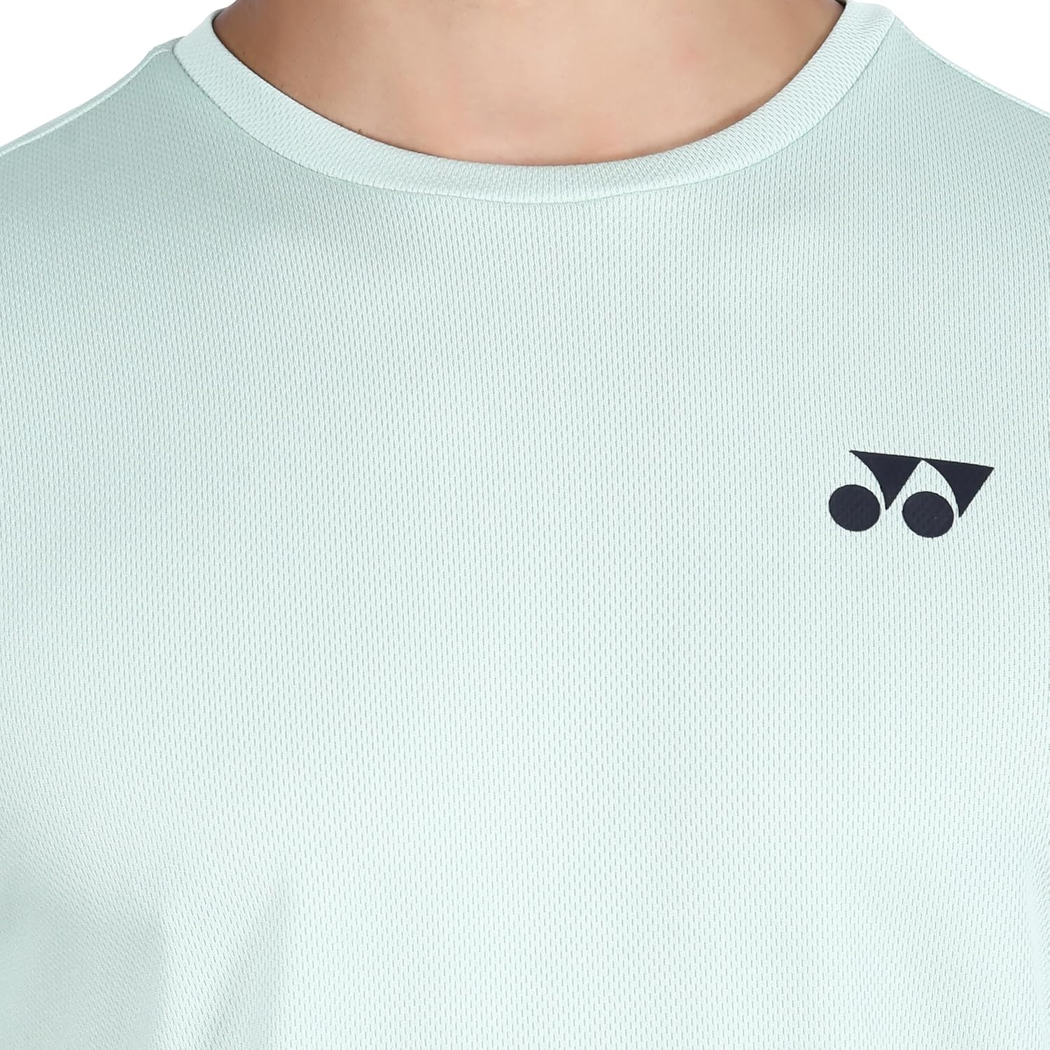 Yonex 2620 Easy3 Men’s Round Neck T‑Shirt – Tru‑Dry Quick‑Dry Polyester Bird‑Eye Mesh 130 GSM Lightweight Breathable Tee for Badminton and Tennis - Best Price online Prokicksports.com