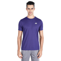 Yonex 2620 Easy3 Men’s Round Neck T‑Shirt – Tru‑Dry Quick‑Dry Polyester Bird‑Eye Mesh 130 GSM Lightweight Breathable Tee for Badminton and Tennis - Best Price online Prokicksports.com