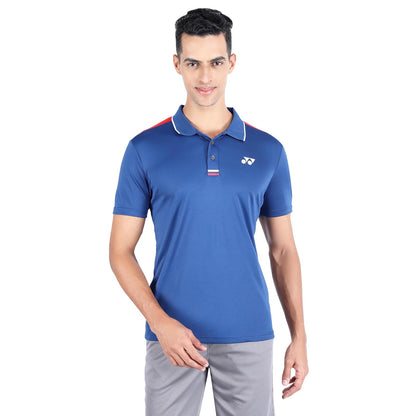 Yonex 2625 Easy3 Men’s Polo T‑Shirt – Tru‑Dry Quick‑Dry Polyester Interlock 140 GSM with Waffle Mesh Back, Collar & 2‑Button Placket - Best Price online Prokicksports.com