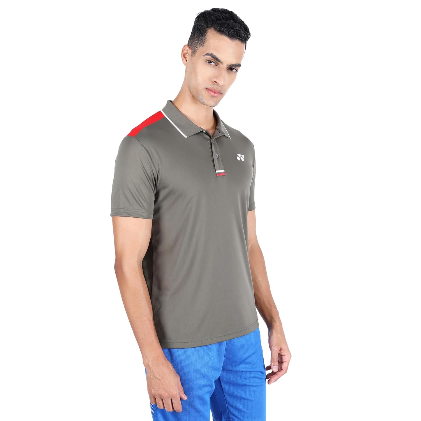 Yonex 2625 Easy3 Men’s Polo T‑Shirt – Tru‑Dry Quick‑Dry Polyester Interlock 140 GSM with Waffle Mesh Back, Collar & 2‑Button Placket - Best Price online Prokicksports.com