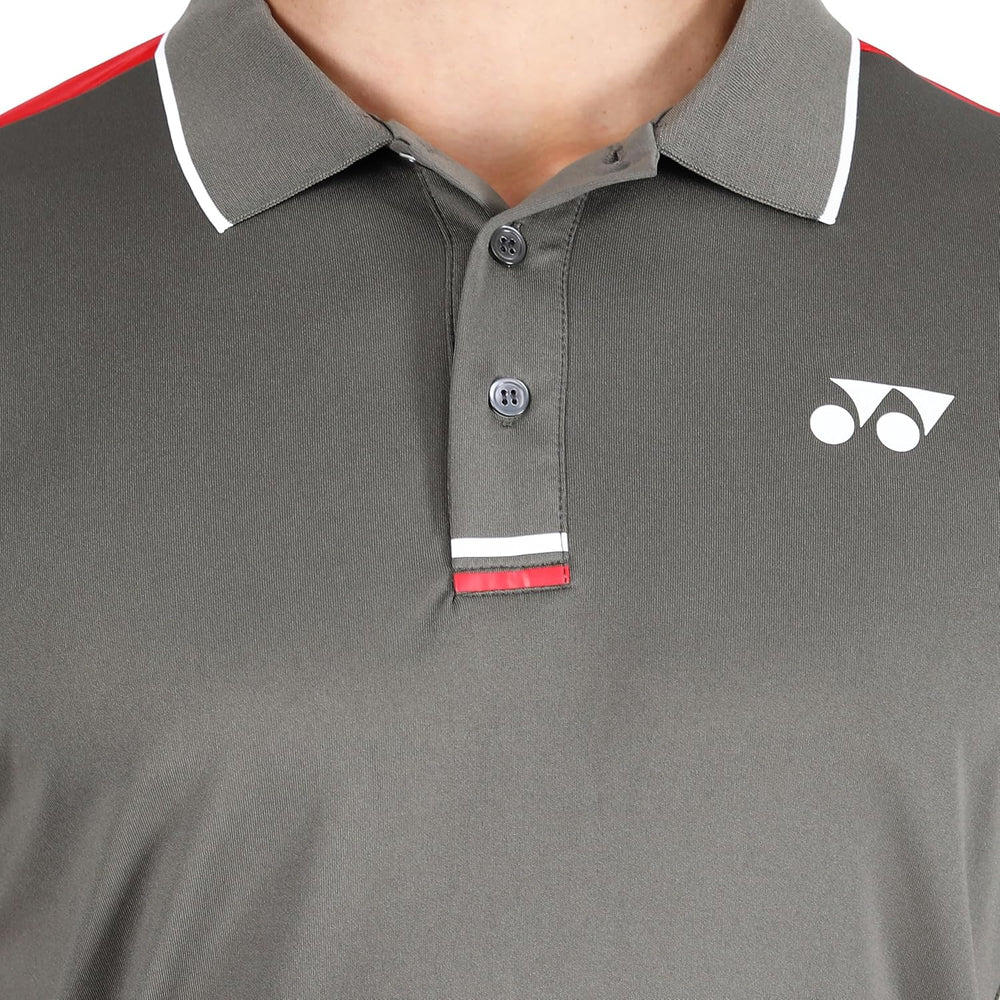 Yonex 2625 Easy3 Men’s Polo T‑Shirt – Tru‑Dry Quick‑Dry Polyester Interlock 140 GSM with Waffle Mesh Back, Collar & 2‑Button Placket - Best Price online Prokicksports.com