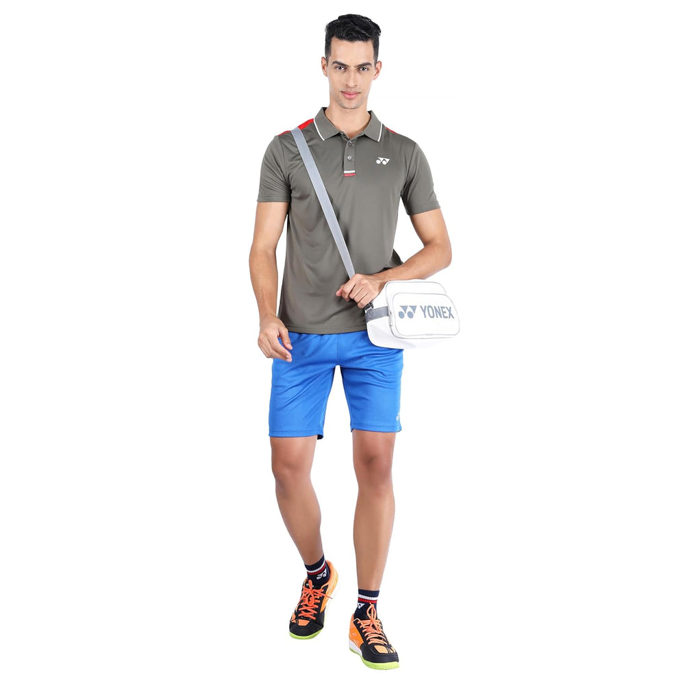 Yonex 2625 Easy3 Men’s Polo T‑Shirt – Tru‑Dry Quick‑Dry Polyester Interlock 140 GSM with Waffle Mesh Back, Collar & 2‑Button Placket - Best Price online Prokicksports.com