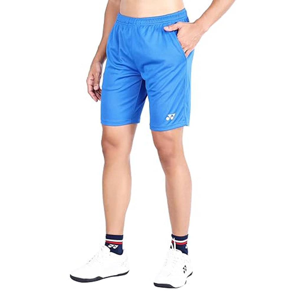 Yonex 2641B Easy3 Men’s Shorts – Tru‑Dry Quick‑Dry Polyester, Lightweight Breathable Mesh with Elastic Waistband, Drawcord, Dual Pockets for Racquet Sports - Best Price online Prokicksports.com