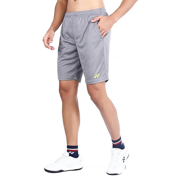 Yonex 2643B Easy3 Men’s Sports Shorts – Tru‑Dry Quick‑Dry Polyester Mesh, Lightweight Breathable Fit with Elastic Waistband, Drawcord & Side Pockets