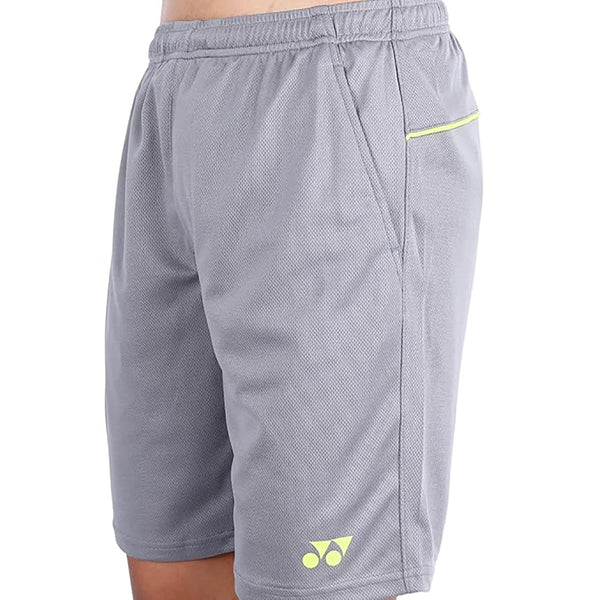 Yonex 2643B Easy3 Men’s Sports Shorts – Tru‑Dry Quick‑Dry Polyester Mesh, Lightweight Breathable Fit with Elastic Waistband, Drawcord & Side Pockets