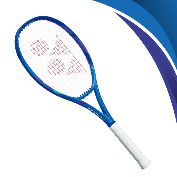 Yonex E Zone 100 SL Unstrung Tennis Racquet, Blast Blue (G2: 4 1/2) – 270 Grams is a premium lightweight racquet designed for improving beginners and early intermediate players