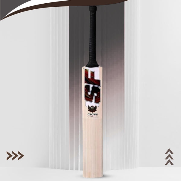 SF Crown English Willow Cricket Bat – Short Handle, Professional Grade with Powerful Profile