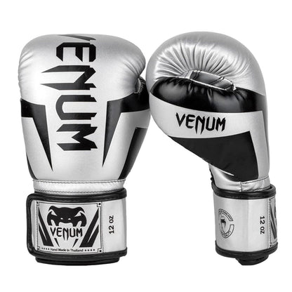 Venum Elite Boxing Gloves | Premium Synthetic Leather | Triple-Density Foam | Anatomical Grip | Hook & Loop Closure | Training/Sparring (10oz-18oz) - Best Price online Prokicksports.com