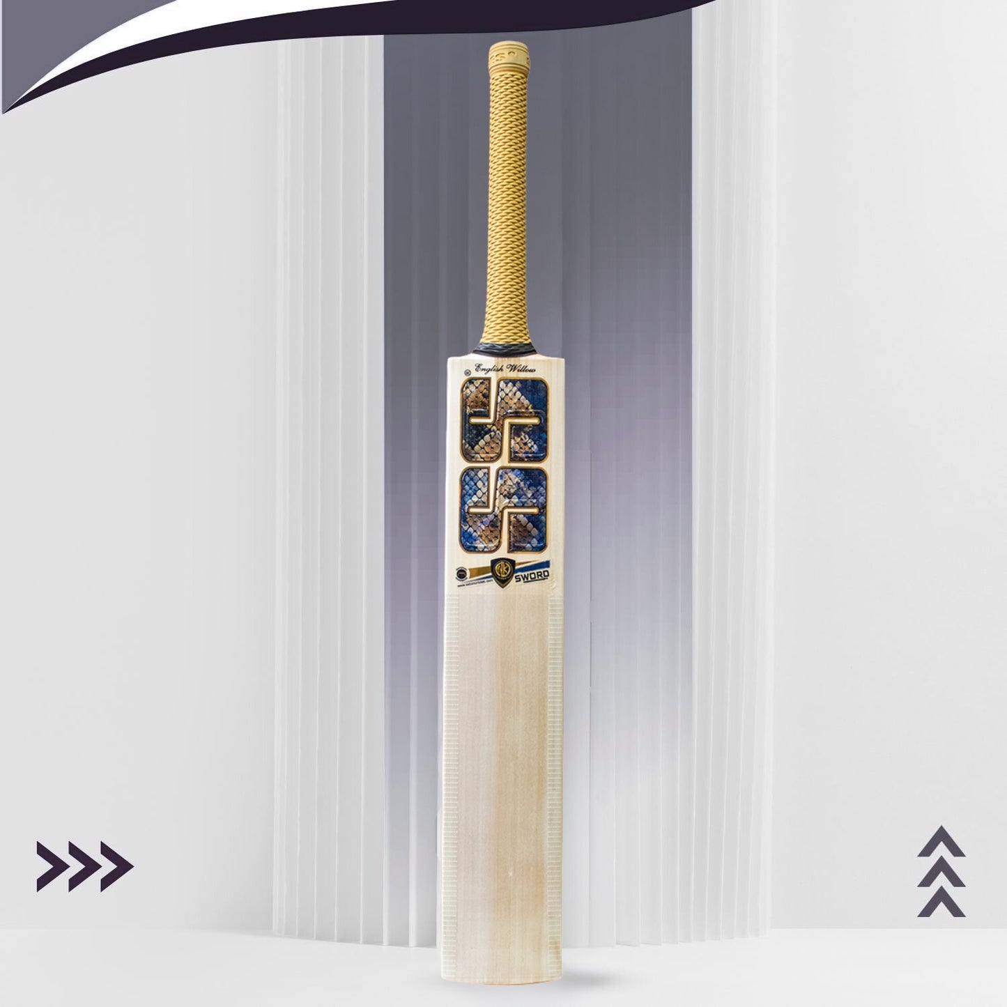 SS Sword English Willow Cricket Bat SH | Premium Grade Willow | Lightweight & Durable | Thick Edges for Power Shots | Professional Cricket Bat for Adults - Best Price online Prokicksports.com