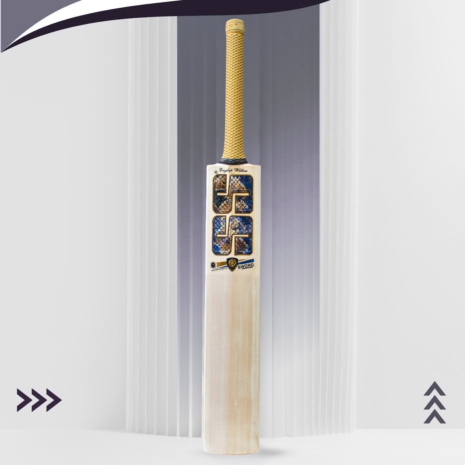 SS Sword English Willow Cricket Bat SH | Premium Grade Willow | Lightweight & Durable | Thick Edges for Power Shots | Professional Cricket Bat for Adults - Best Price online Prokicksports.com
