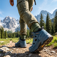 Adventra All-Season Waterproof Hiking Shoes | Tough on the Trail, Soft on Your Feet, Shock-Absorbing EVA Midsole, Reinforced Double Stitching, Traction Outsole