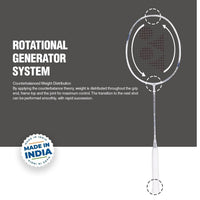 YONEX Astrox Attack 9 Strung Badminton Racquet | Head-Heavy Power | Isometric Head | Graphite Shaft | G4 Grip (4U)