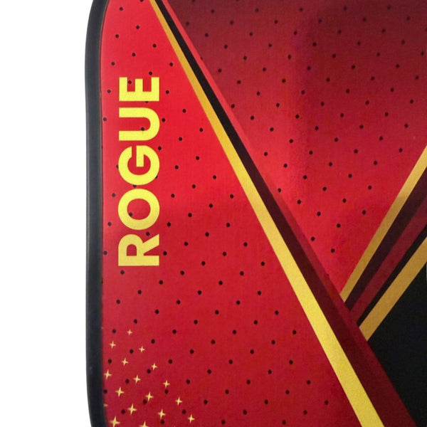 Prokick Rogue Pickle Ball Racquet – Premium Lightweight Paddle for Power & Control | Durable Carbon Fiber Face | Red/Black/Yellow Design | Pro Performance Gear