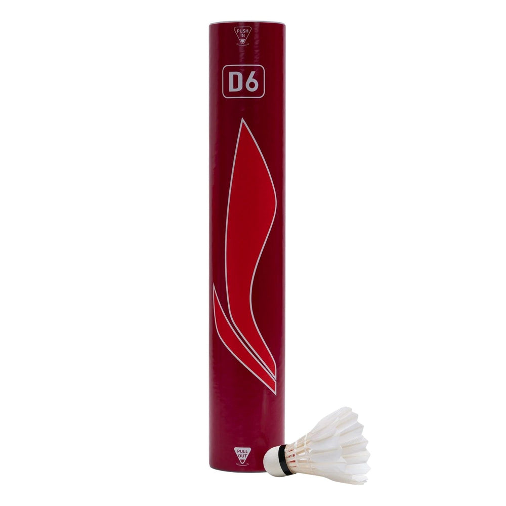 Li‑Ning D6 Feather Shuttlecock – Speed 76, Duck Teal Feather & Composite Cork, Pack of 12 (Tournament/Club Grade) - Best Price online Prokicksports.com