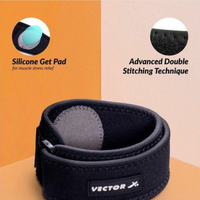 Vector X VNS-015 Tennis Elbow Strap | Ergonomic Counterforce Support with Soft Compression Pad | Adjustable Neoprene Brace for Tennis, Golf & Weightlifting - Best Price online Prokicksports.com