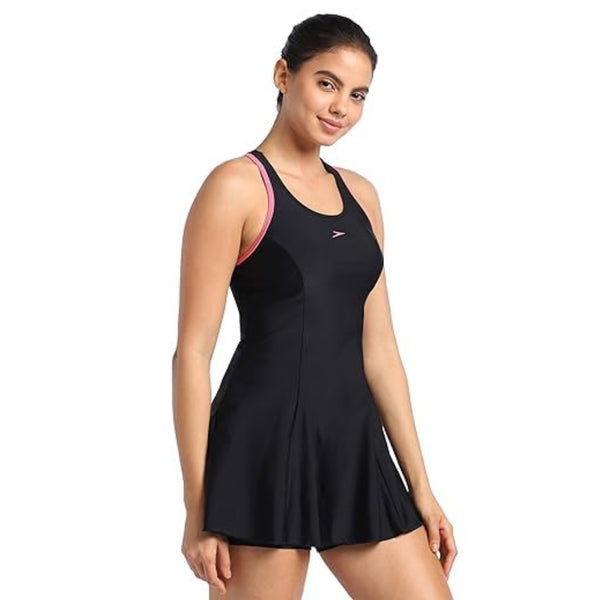 Speedo AF Racerback Women's Swimming Dress – One-Piece Swimwear with Racerback Design, Chlorine-Resistant Fabric & Comfortable Fit for Training and Fitness Swimmin