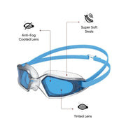 Speedo Hydropulse Swimming Goggles – Adult | Anti-Fog UV Protection Lenses with Wide Vision, Super Soft Seals & Adjustable Double Strap for Comfortable Swim Training - Best Price online Prokicksports.com