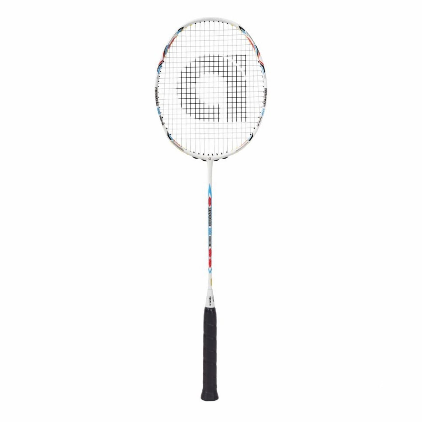 Apacs Z-Ziggler LHI Pro III Unstrung Badminton Racquet With Cover– White Matte (Head Heavy 85g, 38lbs Tension, Compact Quad Voltaic Frame) - Best Price online Prokicksports.com