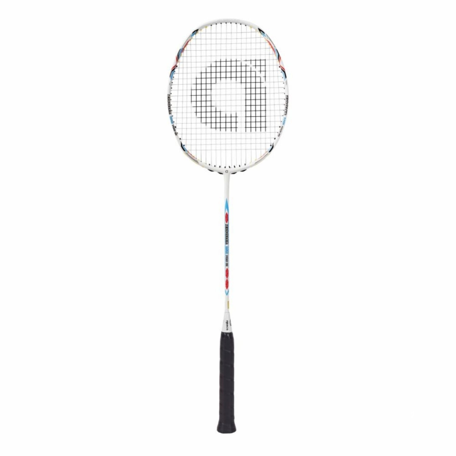 Apacs Z-Ziggler LHI Pro III Unstrung Badminton Racquet With Cover– White Matte (Head Heavy 85g, 38lbs Tension, Compact Quad Voltaic Frame) - Best Price online Prokicksports.com