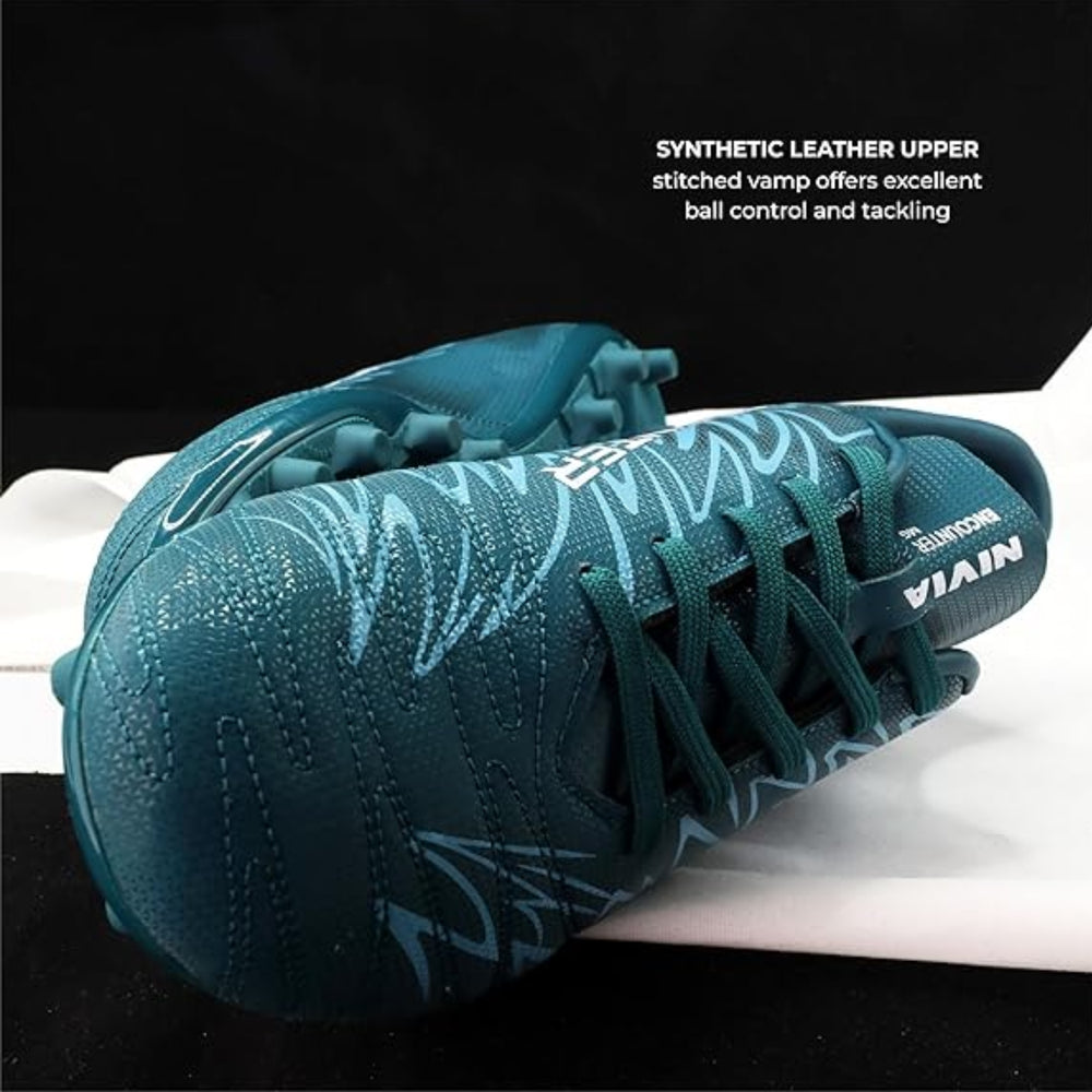 NIVIA Encounter MG 11 Football Shoes | Lightweight Multi-Ground Football Studs with TPU Outsole & Synthetic Leather Upper - Best Price online Prokicksports.com