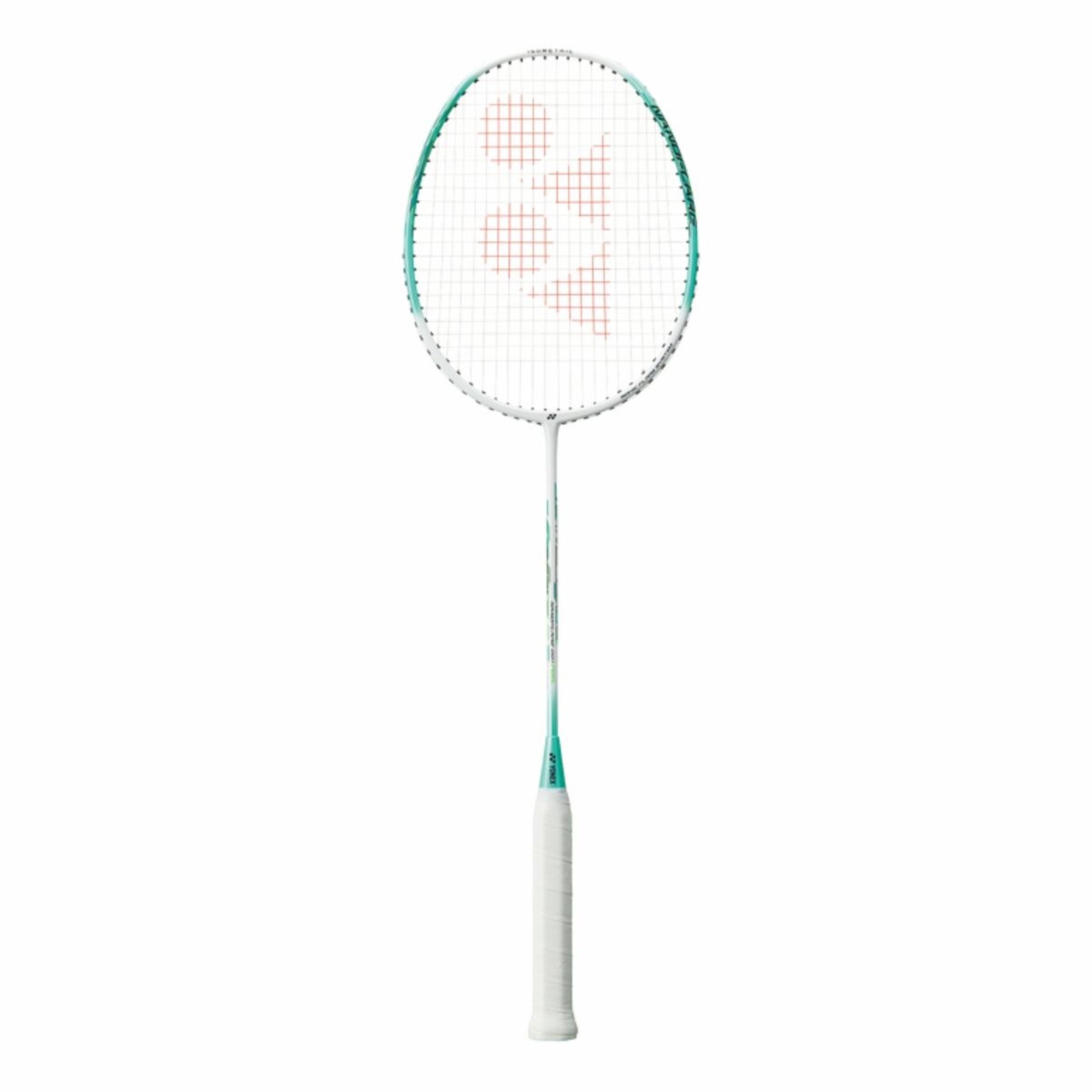 Yonex Nanoflare 001 Feel Strung Badminton Racquet – 5U4 (White/Mint) | Head-Light Speed Racquet with Hi-Flex Shaft & ISOMETRIC Frame - Best Price online Prokicksports.com