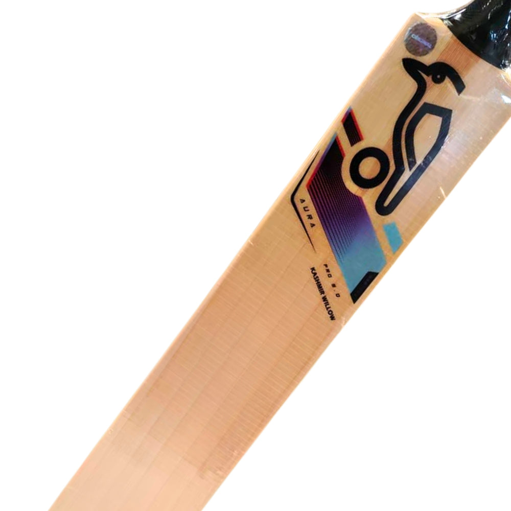Kookaburra Aura Pro 9.0 Kashmir Willow Cricket Bat | Lightweight Power Bat for Tennis & Leather Ball | Ideal for Beginners & Intermediate Players - Best Price online Prokicksports.com