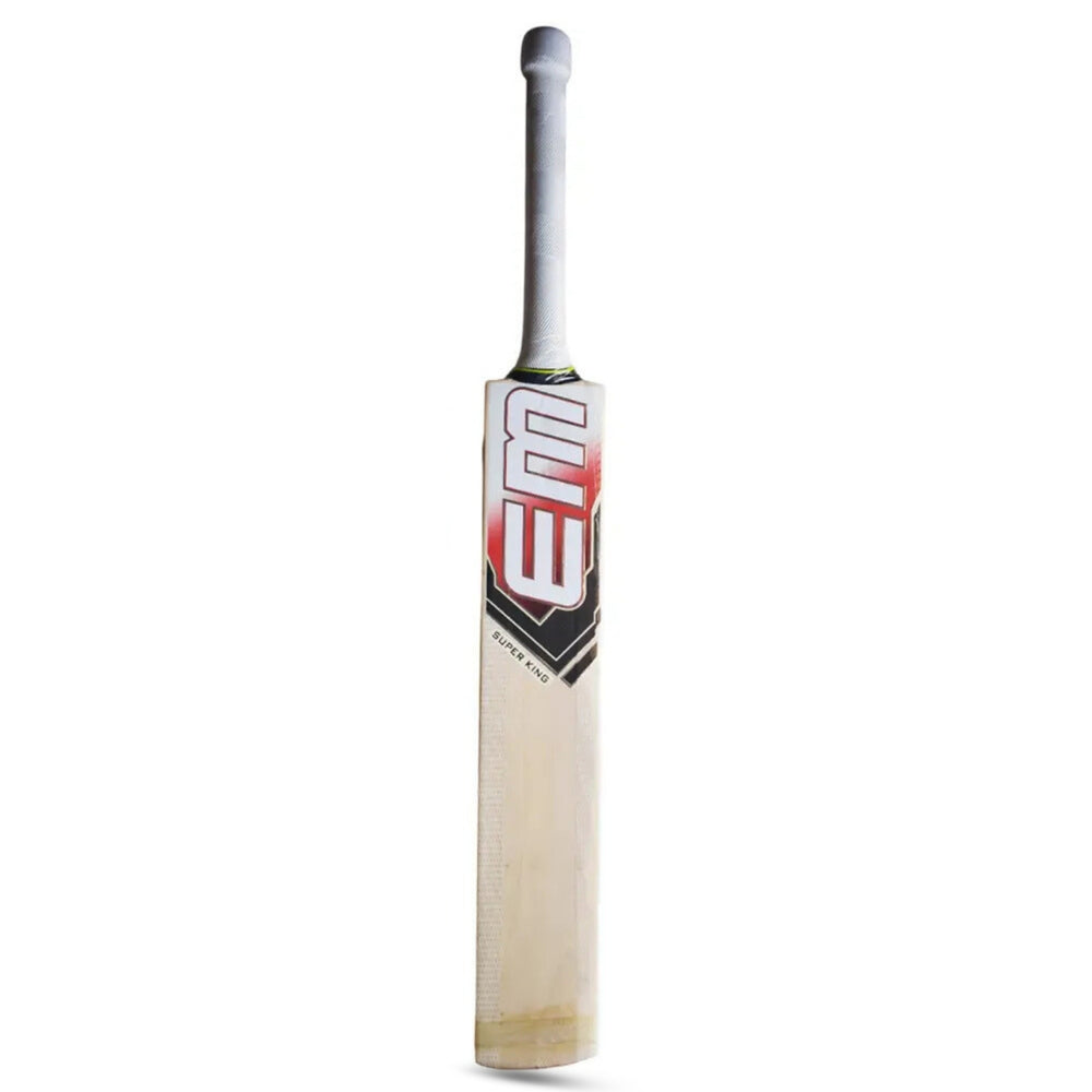 EM Super King Kashmir Willow Tennis Cricket Bat – SH (Short Handle), Lightweight Power Bat for Tennis Ball Cricket - Best Price online Prokicksports.com