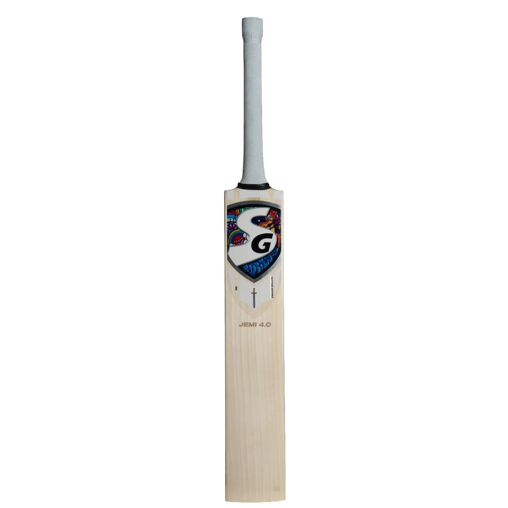 SG Jemi 4.0 English Willow Cricket Bat - SH | Lightweight Profile with Thick Edges, Mid Sweet Spot & Powerful Stroke Play - Best Price online Prokicksports.com