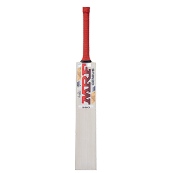MRF Genius 360 English Willow Cricket Bat, Short Handle | Grade 1 Premium Willow with Thick Edges & 360° Stroke Play Performance