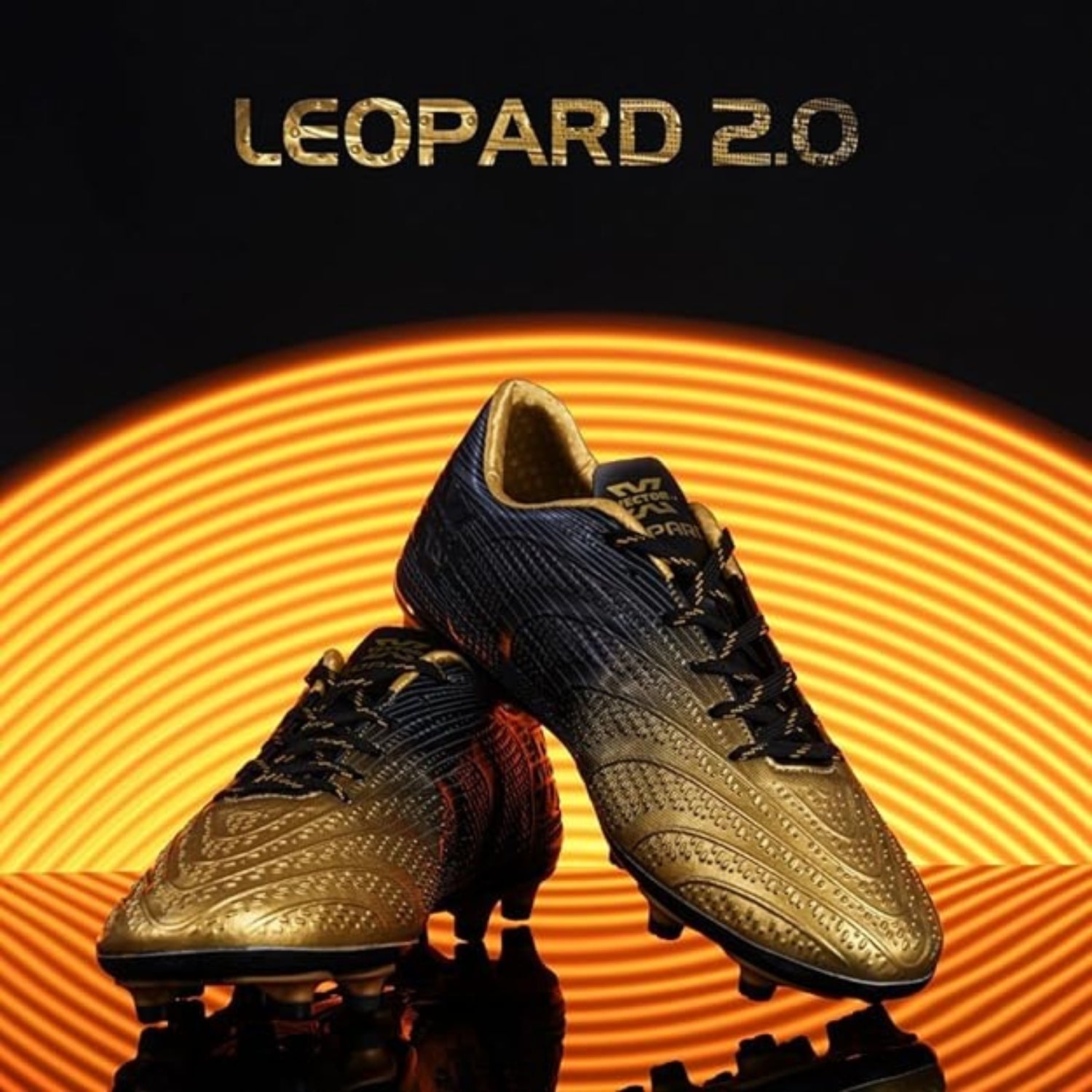 Vector X Leopard Football Shoes – Lightweight Synthetic Upper, Padded Footbed, Durable Rubber Sole, Comfortable Grip for Turf & Hard Ground - Best Price online Prokicksports.com