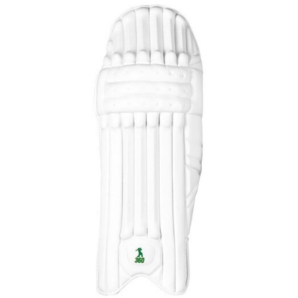 EM 360 Bull Ring Right Hand Cricket Batting Legguard – ABD 360 Bull Ring Hi‑Density Pads with Knee Socket for Right‑Hand Batsmen