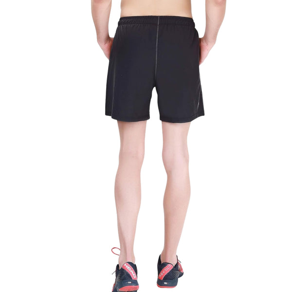 HEAD HPS‑1094 Men’s Badminton Shorts – 100% Polyester, Lightweight, Breathable, Black