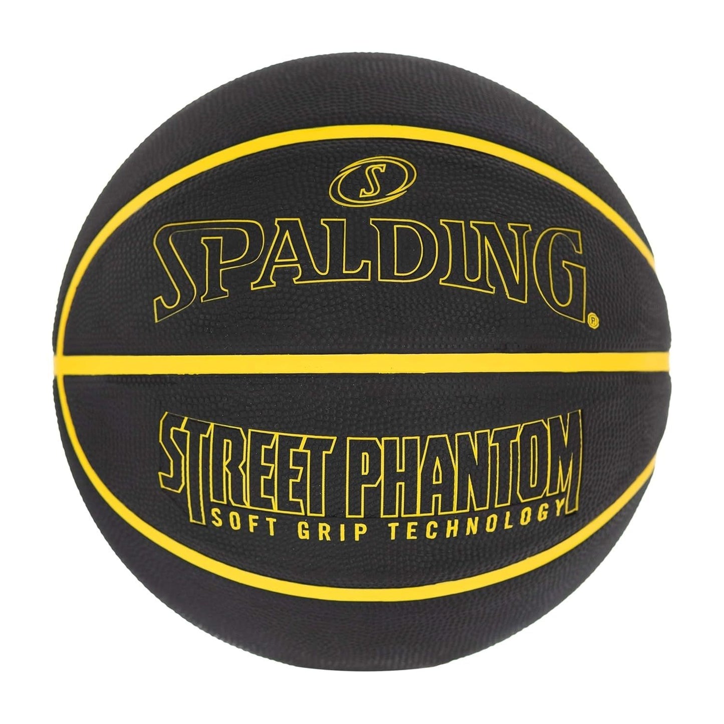 Spalding Street Phantom Outdoor Basketball – Size 7, Soft Grip Rubber, Deep Channel Street Ball for Concrete & Asphalt Courts - Best Price online Prokicksports.com