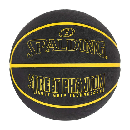 Spalding Street Phantom Outdoor Basketball – Size 7, Soft Grip Rubber, Deep Channel Street Ball for Concrete & Asphalt Courts - Best Price online Prokicksports.com